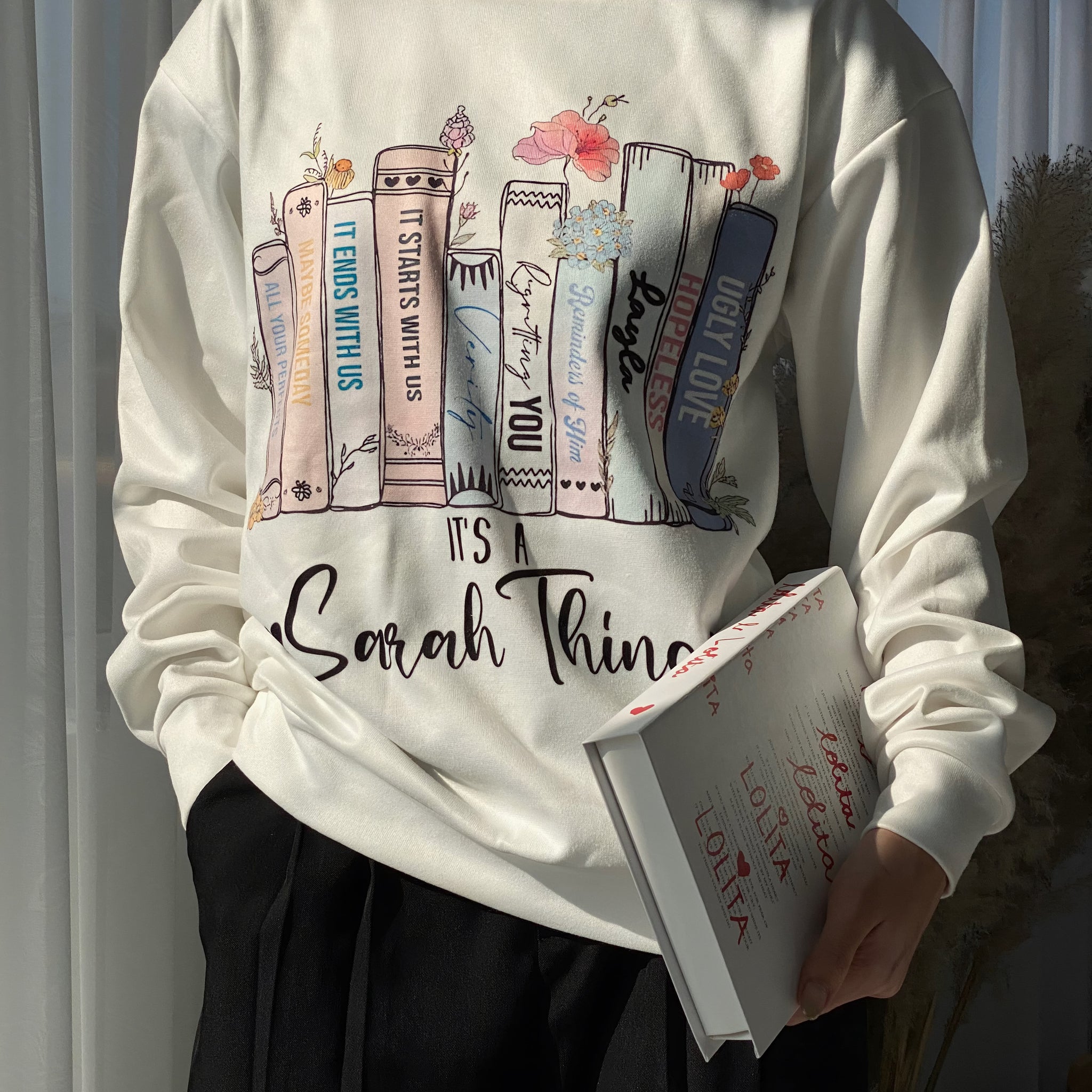 Books Sweatshir It's A Sarah Thing Sweatshirt  Librarian Sweatshirt Bookish Sweatshirt Literature Shirt Christmas