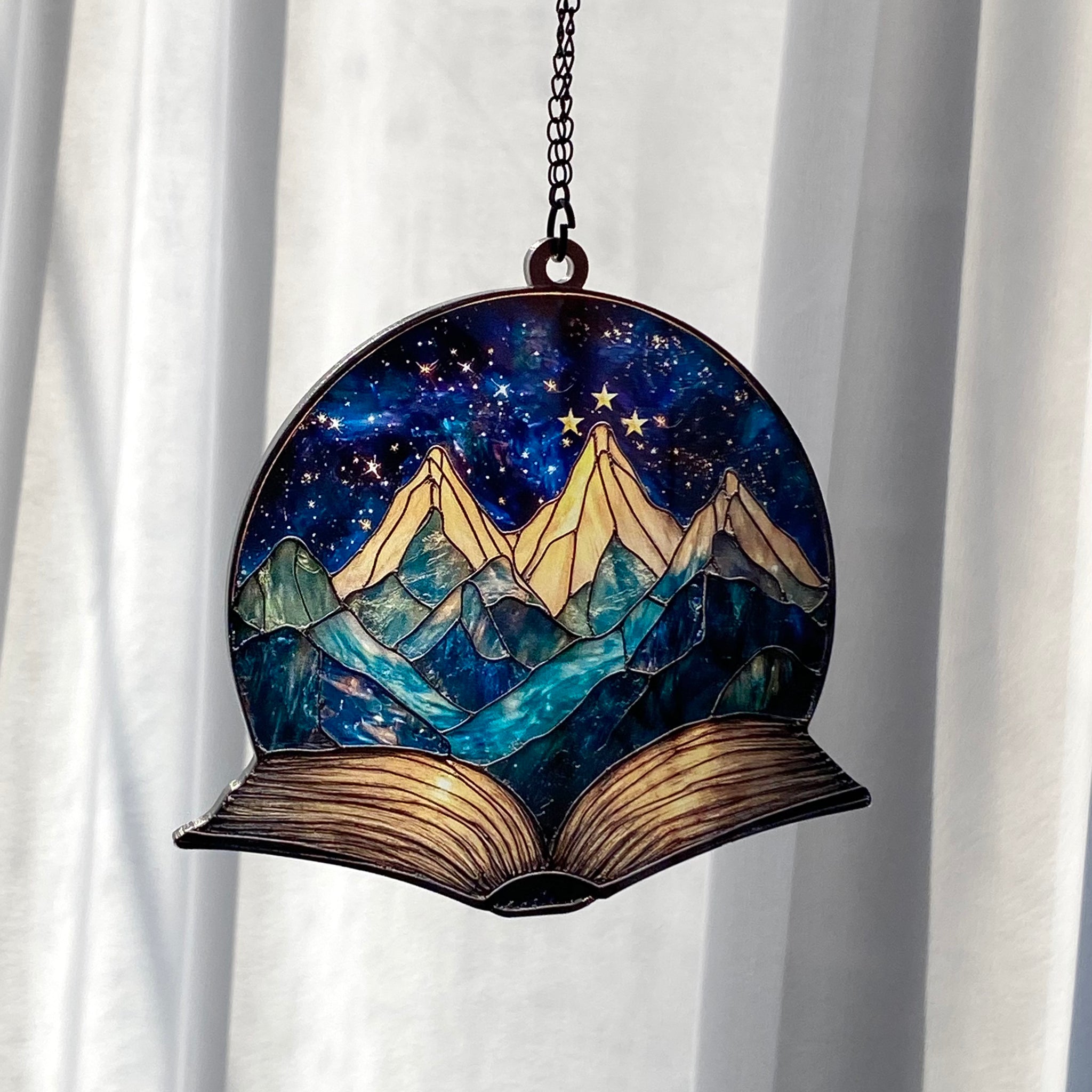 Night Court Suncatcher Ornament, Fantasy Book Reader Gift, Night Court Acrylic Window Hanging, Bookshelf Decor, Book Lover Gift,Bookish Gift