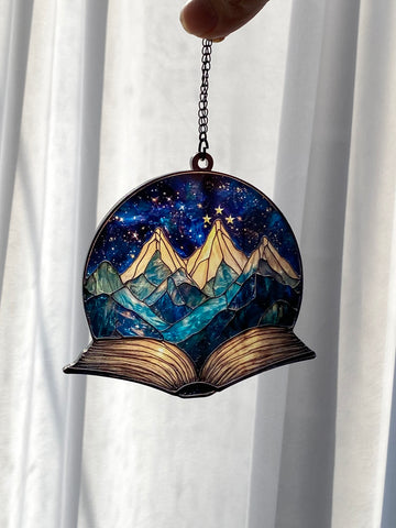 Night Court Suncatcher Ornament, Fantasy Book Reader Gift, Night Court Acrylic Window Hanging, Bookshelf Decor, Book Lover Gift,Bookish Gift