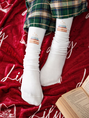 Personalized Christmas Socks For Reading - Christmas Socks For Family Member Christmas Gift